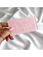 Esküvői névtábla ültetőkártya